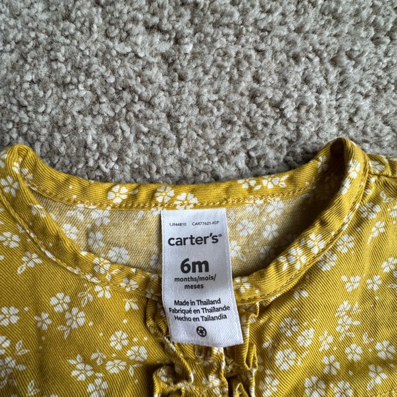 Carter's Mustard Floral Baby Top - Picture 2 of 2